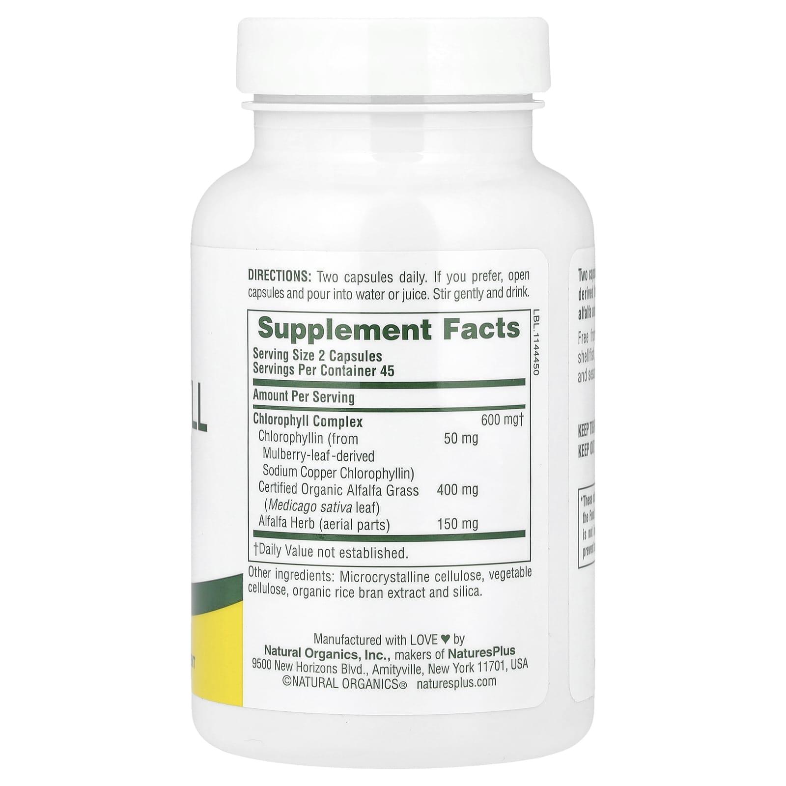 NaturesPlus, Chlorophyll Complex, 90 Capsules - Image 2