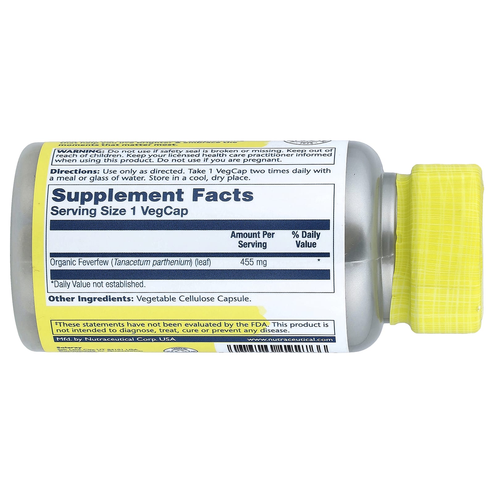 Solaray, Feverfew, 455 mg, 100 VegCaps - Image 2