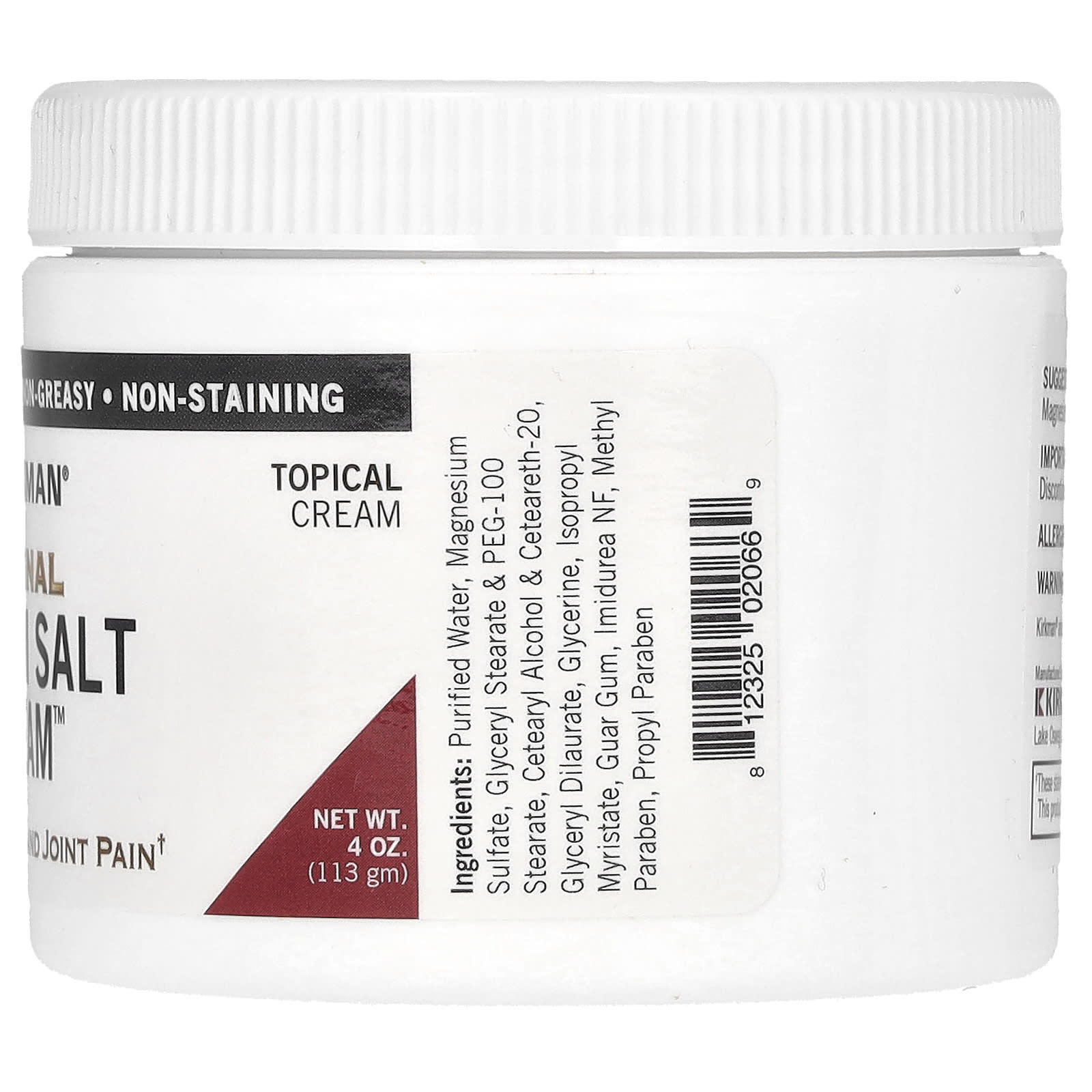 Kirkman Labs, Original Epsom Salt Cream , 4 oz (113 gm) - Image 2