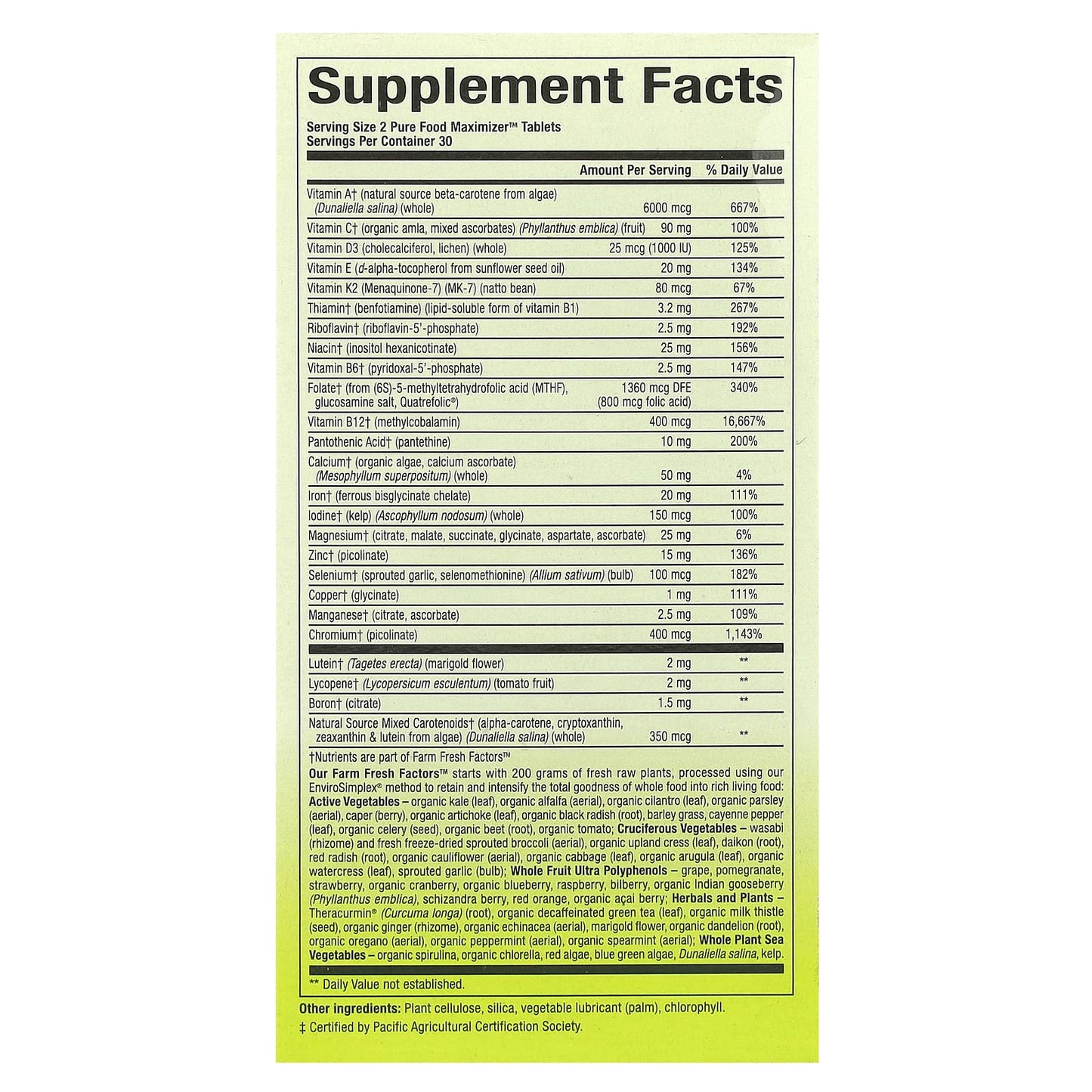 Natural Factors, Whole Earth & Sea®, Women's Multivitamin & Mineral, 60 Tablets - Image 2