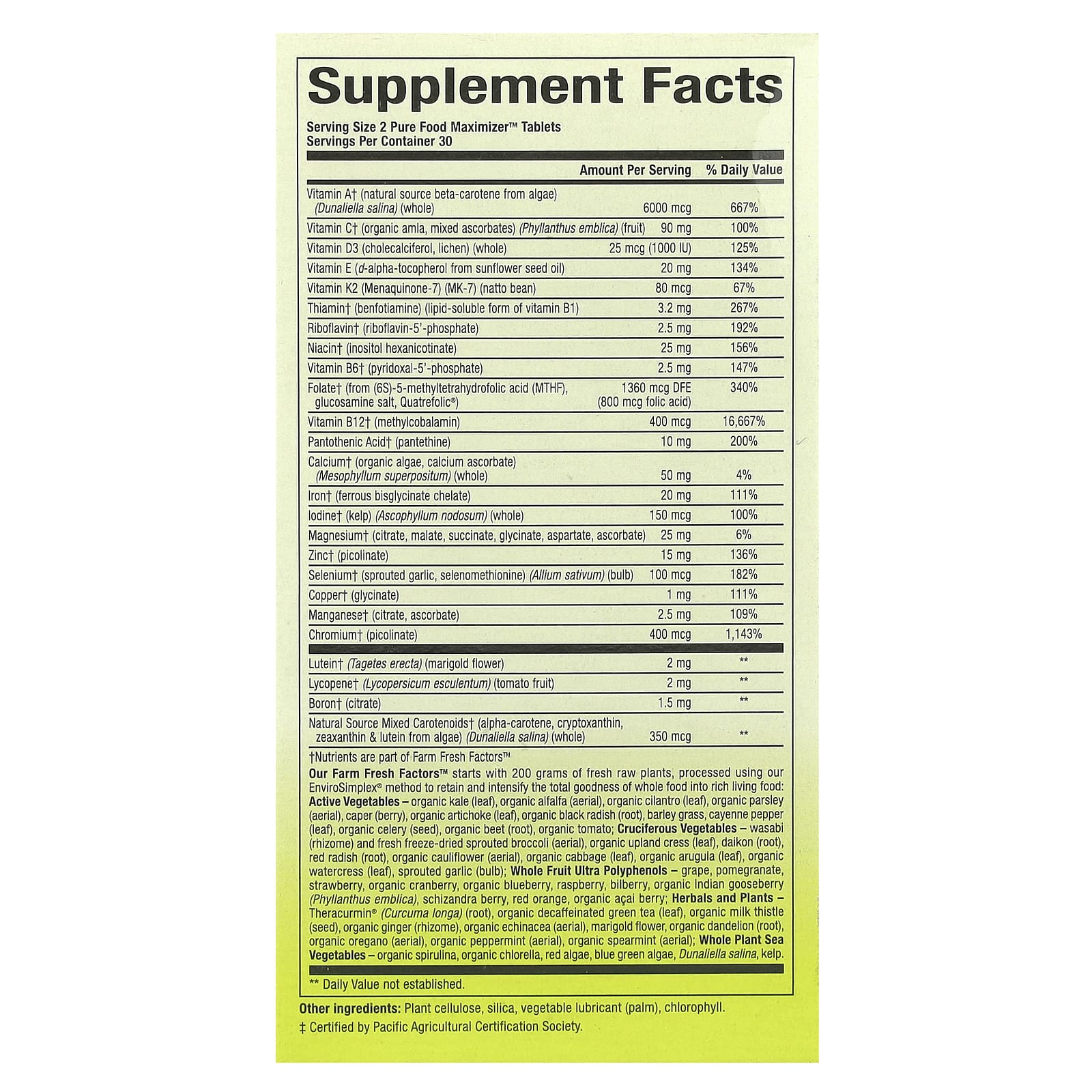 Natural Factors, Whole Earth & Sea®, Women's Multivitamin & Mineral, 60 Tablets - Image 2