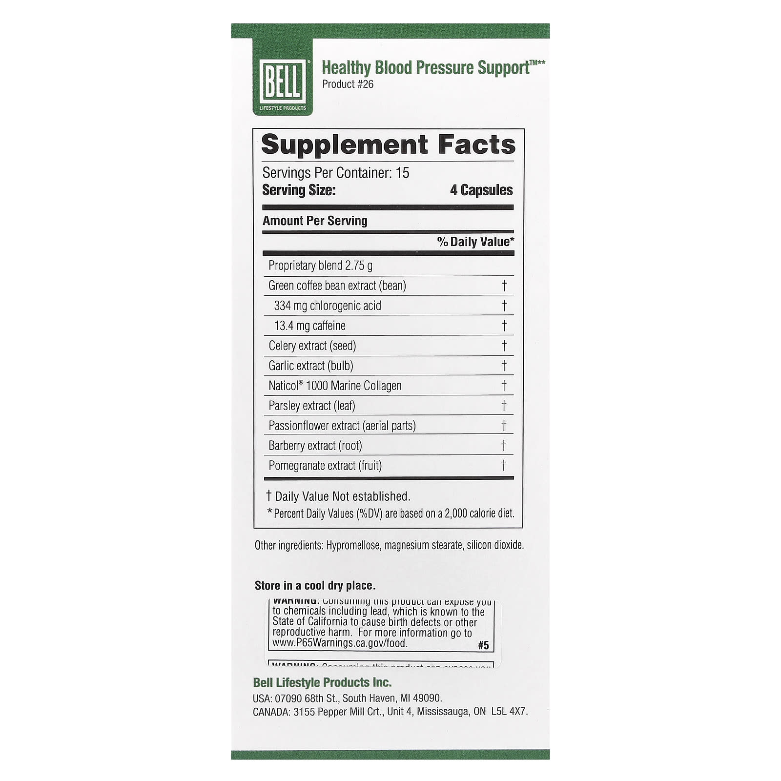 Bell Lifestyle Healthy Blood Pressure Support with Marine Collagen - Image 2
