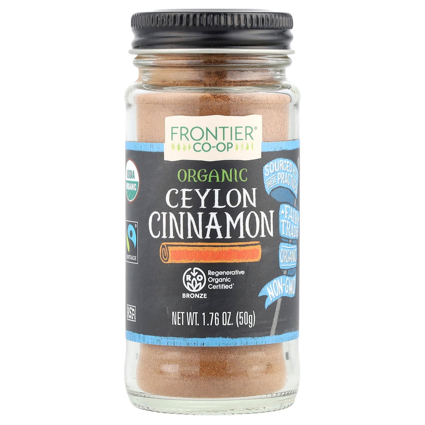 Organic Ceylon Cinnamon by Frontier Co-op, 1.76 oz (50 g) - Image 1