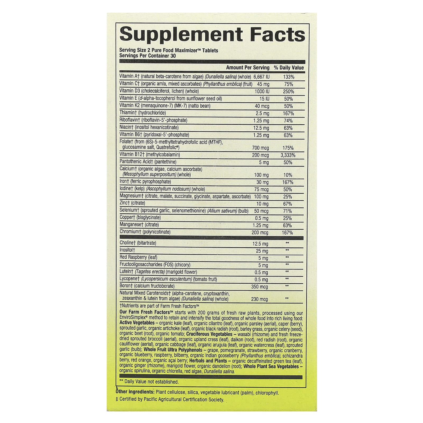 Natural Factors, Whole Earth & Sea®, Women's Prenatal Multivitamin & Mineral, 60 Tablets - Image 2
