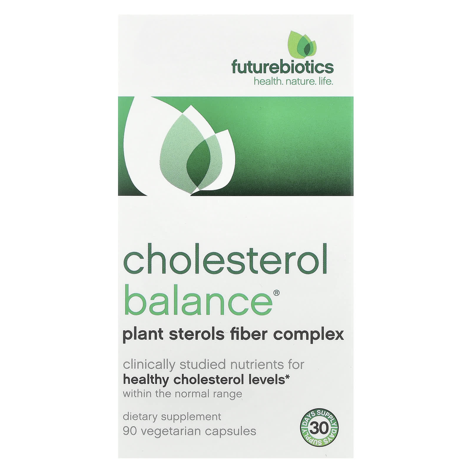 Cholesterol Balance by Futurebiotics - 90 Vegetarian Capsules for Healthy Cholesterol Levels - Image 1