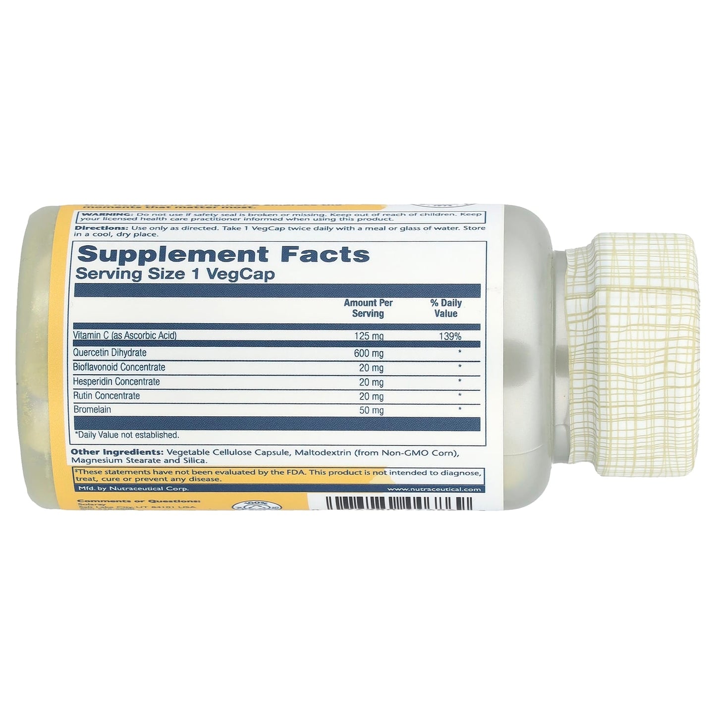 Solaray, Mega Quercetin™, 60 VegCaps - Image 2