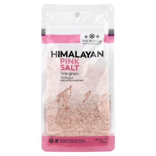 The Spice Lab, Himalayan Pink Salt, Fine Grain, 1 lb (453 g) - Image 1