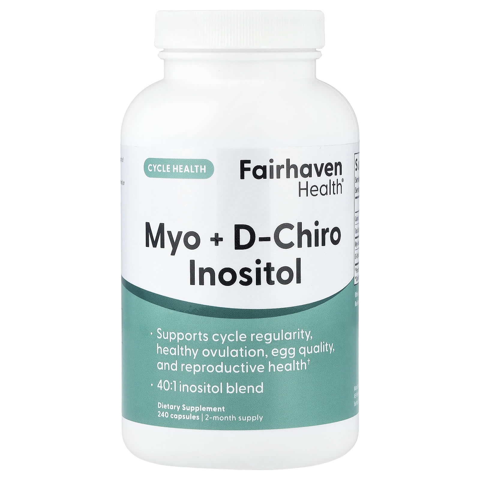 Fairhaven Health Myo + D-Chiro Inositol Fertility Support Supplement - Image 1