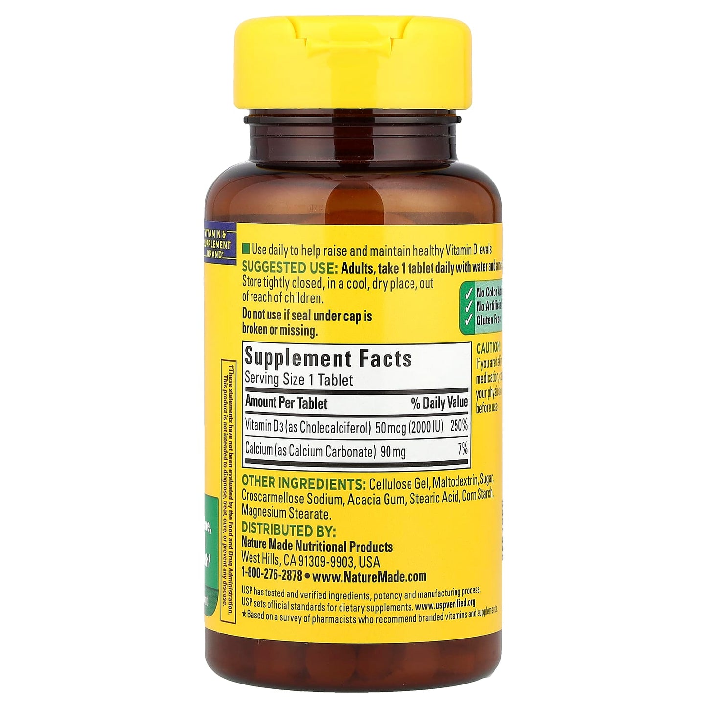 Nature Made, Vitamin D3, 100 Tablets - Image 2