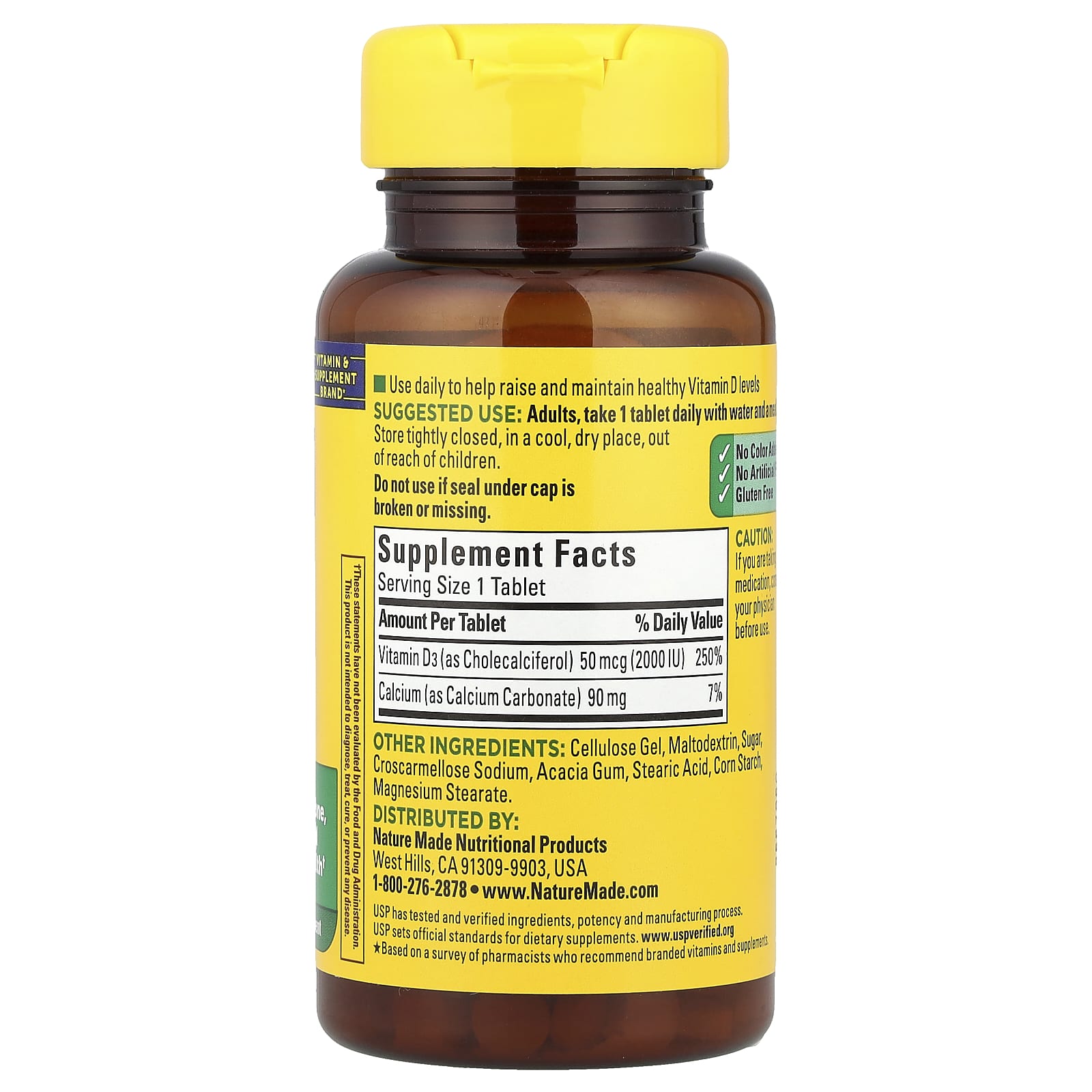 Nature Made, Vitamin D3, 100 Tablets - Image 2