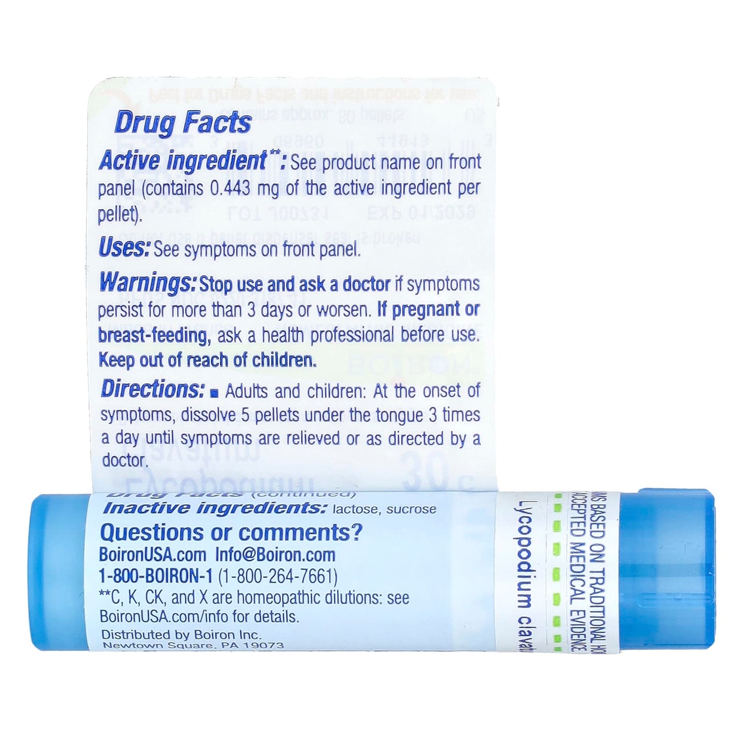 Boiron Lycopodium Clavatum 30C, Natural Bloating Relief, 80 Pellets - Image 2