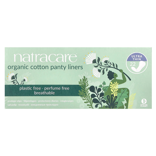 Natracare, Organic Cotton Panty Liners, Ultra Thin, 22 Liners - Image 1