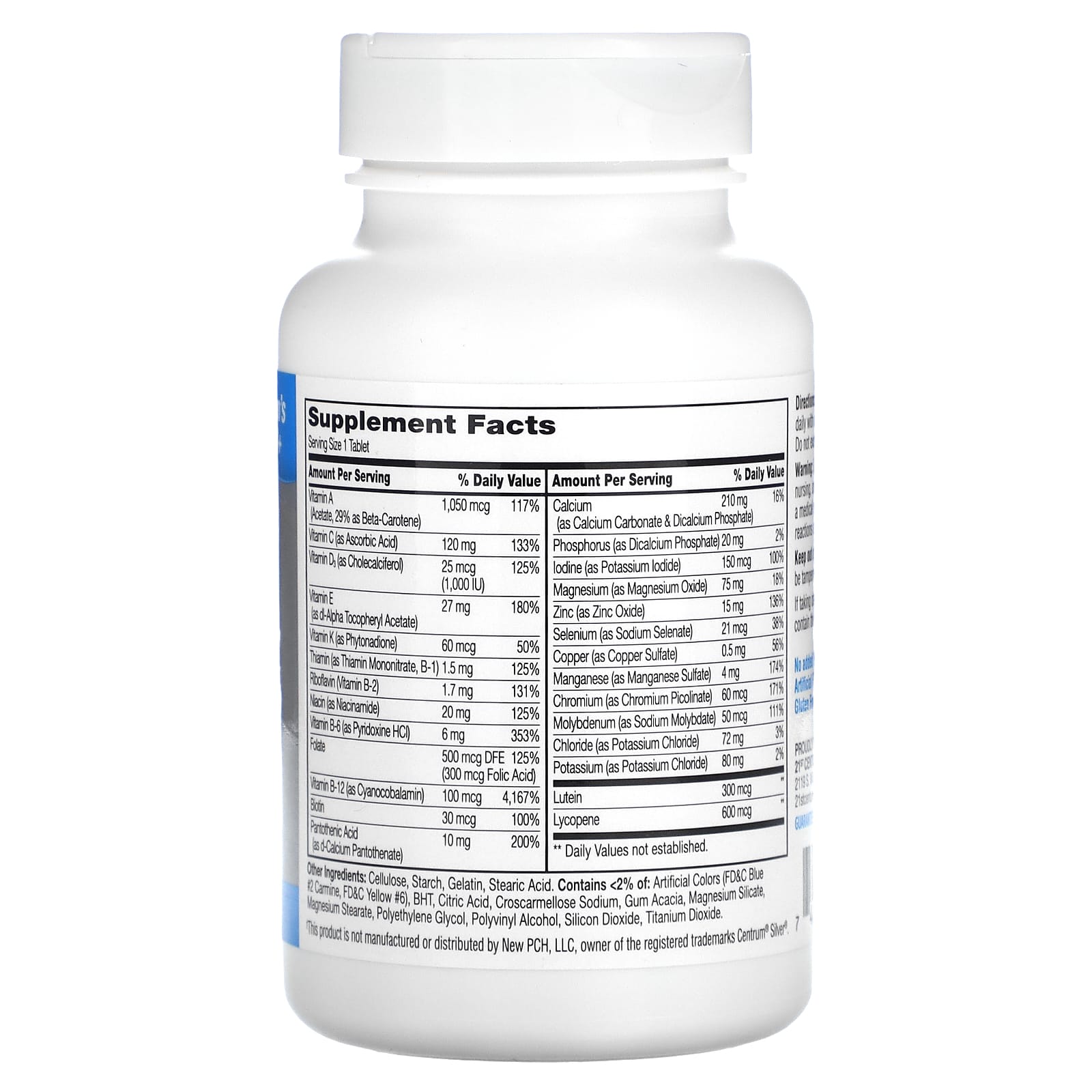 21st Century Men's Multivitamin Supplement, 50+, 100 Tablets - Image 2