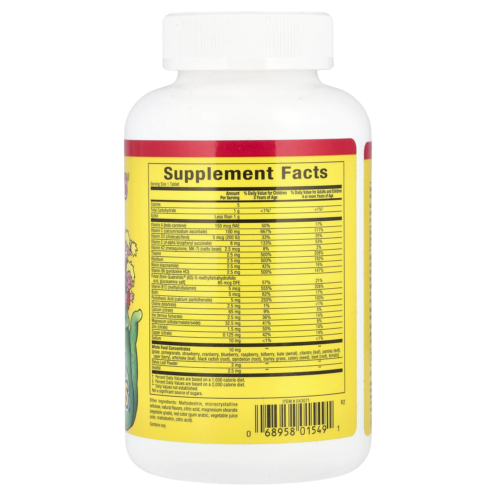 Natural Factors, Big Friends®, Multi-Vitamin & Minerals, Jungle Berry, 60 Chewable Tablets - Image 2