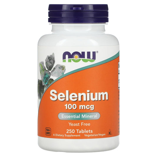 NOW Foods, Selenium, 100 mcg, 250 Tablets - Image 1