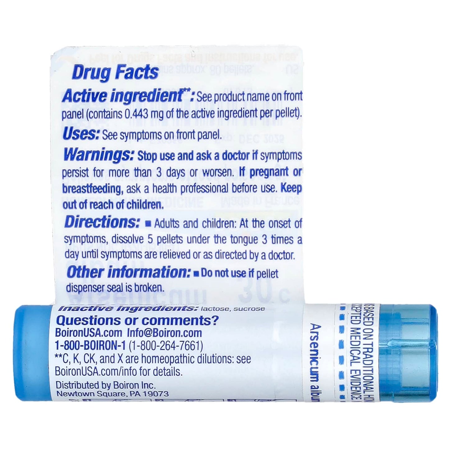 Boiron Food Poisoning Relief, Homeopathic Arsenicum Album 30C, 80 Pellets - Image 2