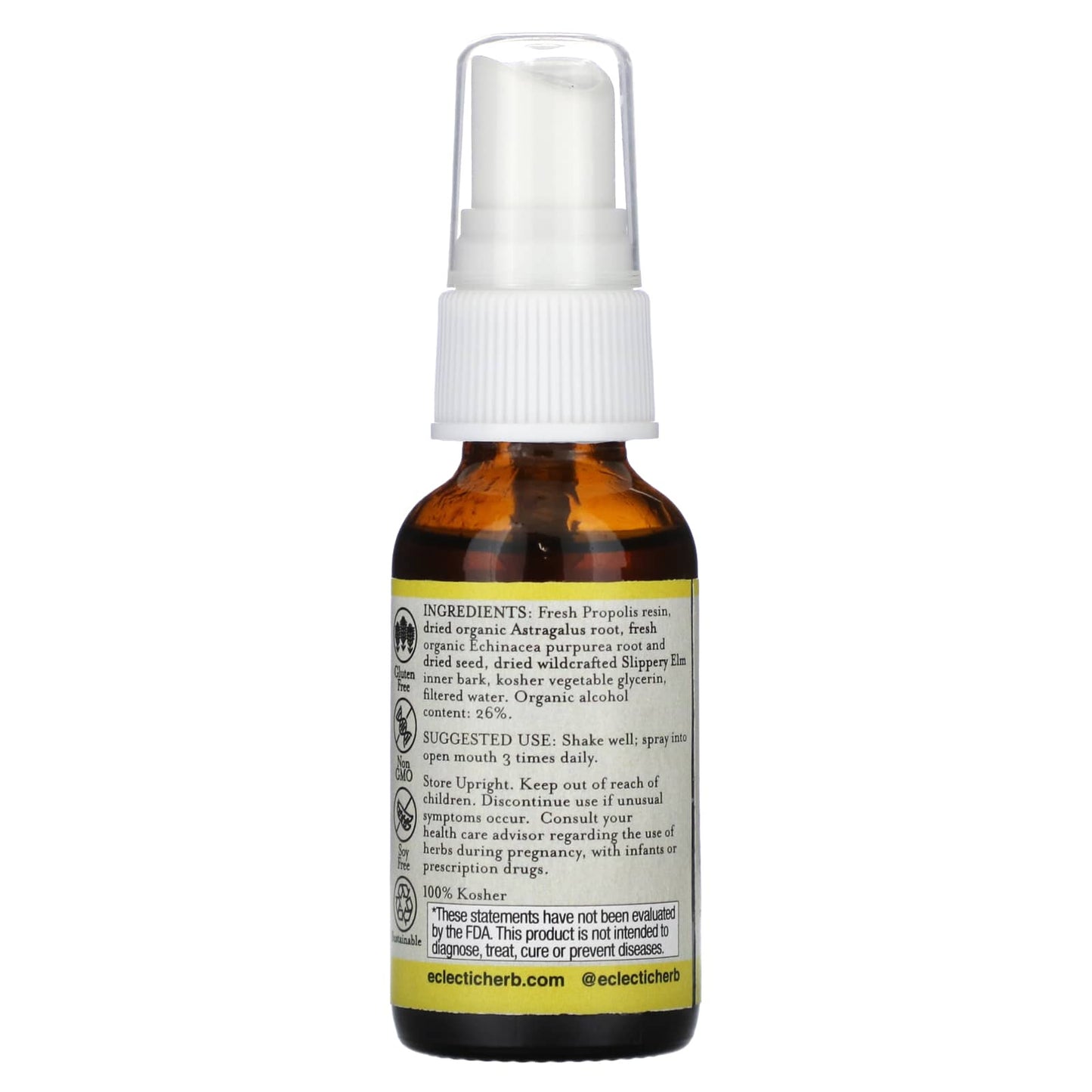 Natural Kid's Throat Spray by Eclectic Herb - Propolis & Astragalus - Image 2