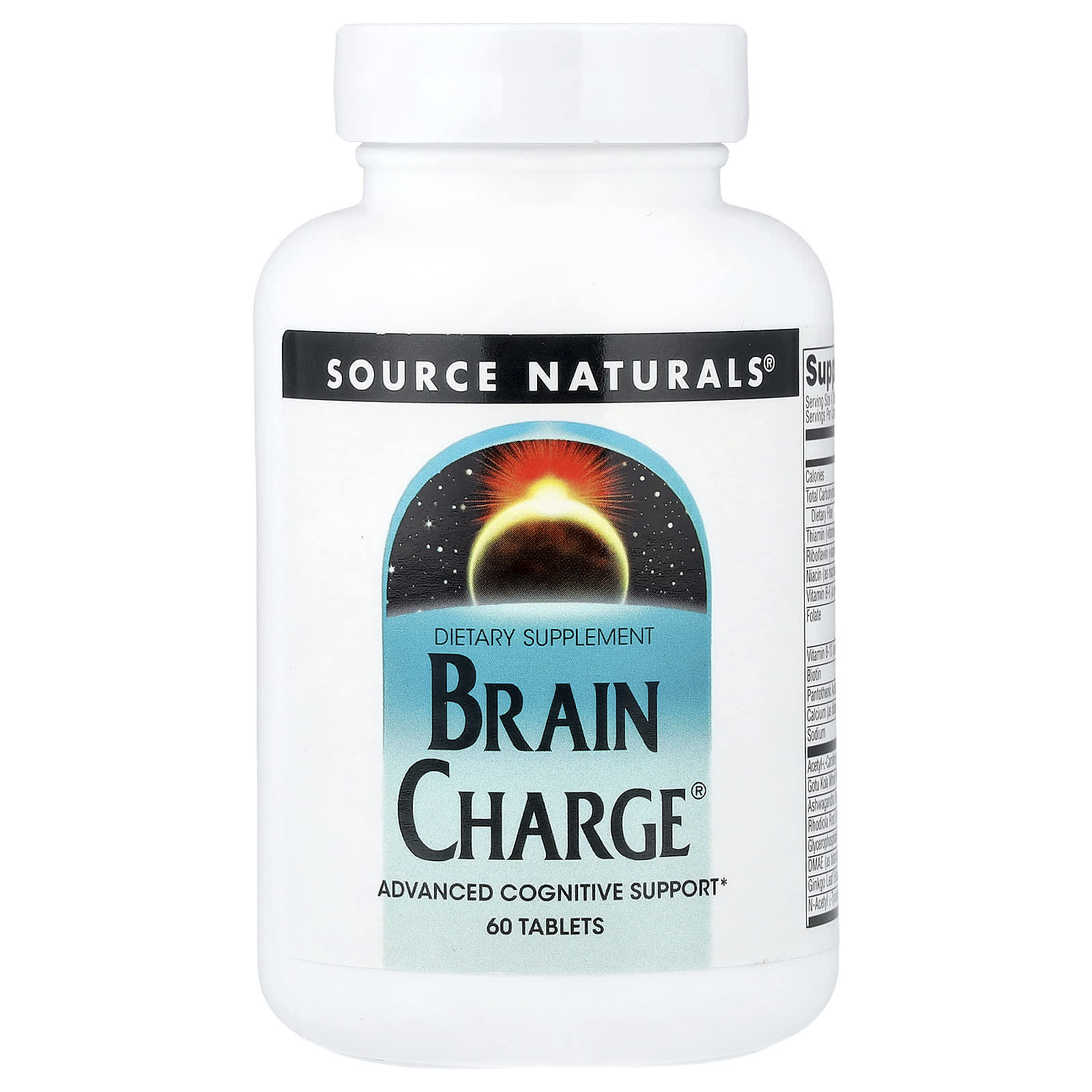 Source Naturals, Brain Charge®, 60 Tablets - Image 1