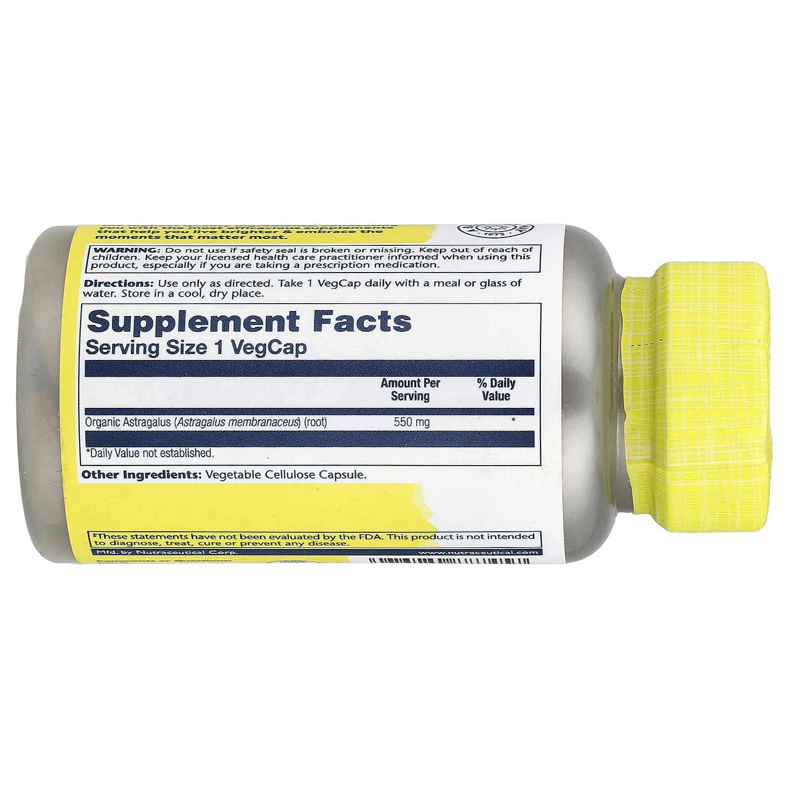 Solaray, Astragalus, 550 mg, 100 VegCaps - Image 2