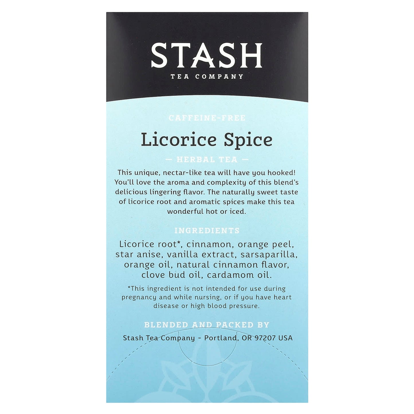 Stash Tea, Herbal Tea, Licorice Spice, Caffeine Free, 20 Tea Bags, 1.2 oz (36 g) - Image 2