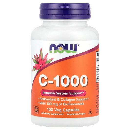 NOW Foods, C-1000, 100 Veg Capsules - Image 1