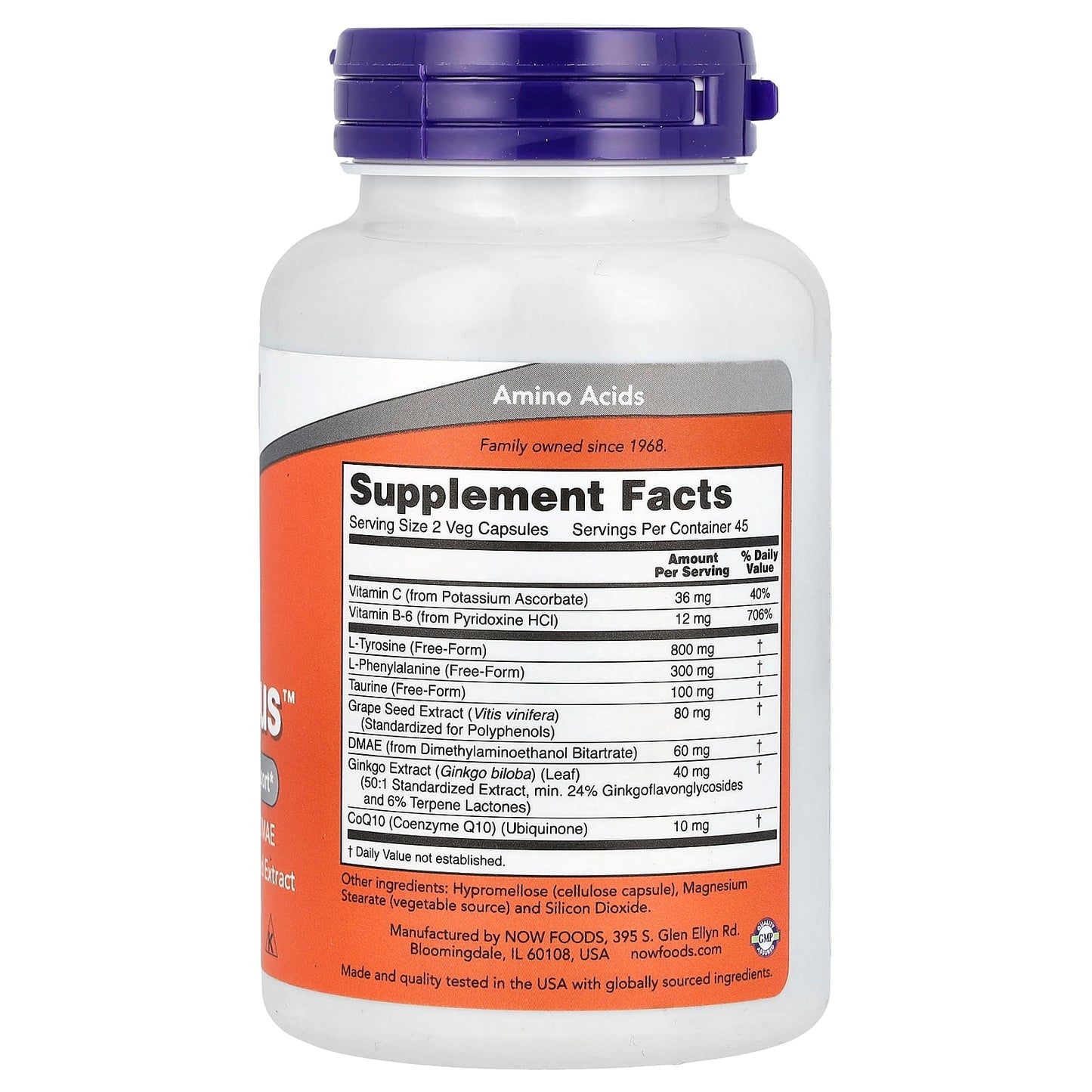 NOW Foods, True Focus, 90 Veg Capsules - Image 2