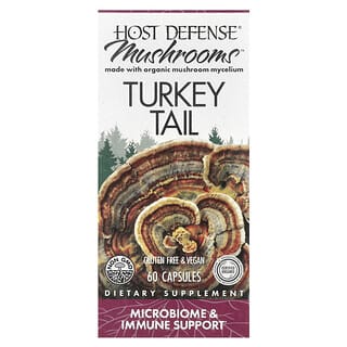 Host Defense Turkey Tail Mushroom Supplement for Immunity & Gut Health
