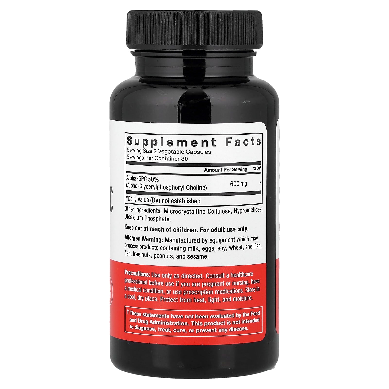 Force Factor Alpha GPC Cognitive Health Supplement, 60 Capsules (300mg) - Image 2