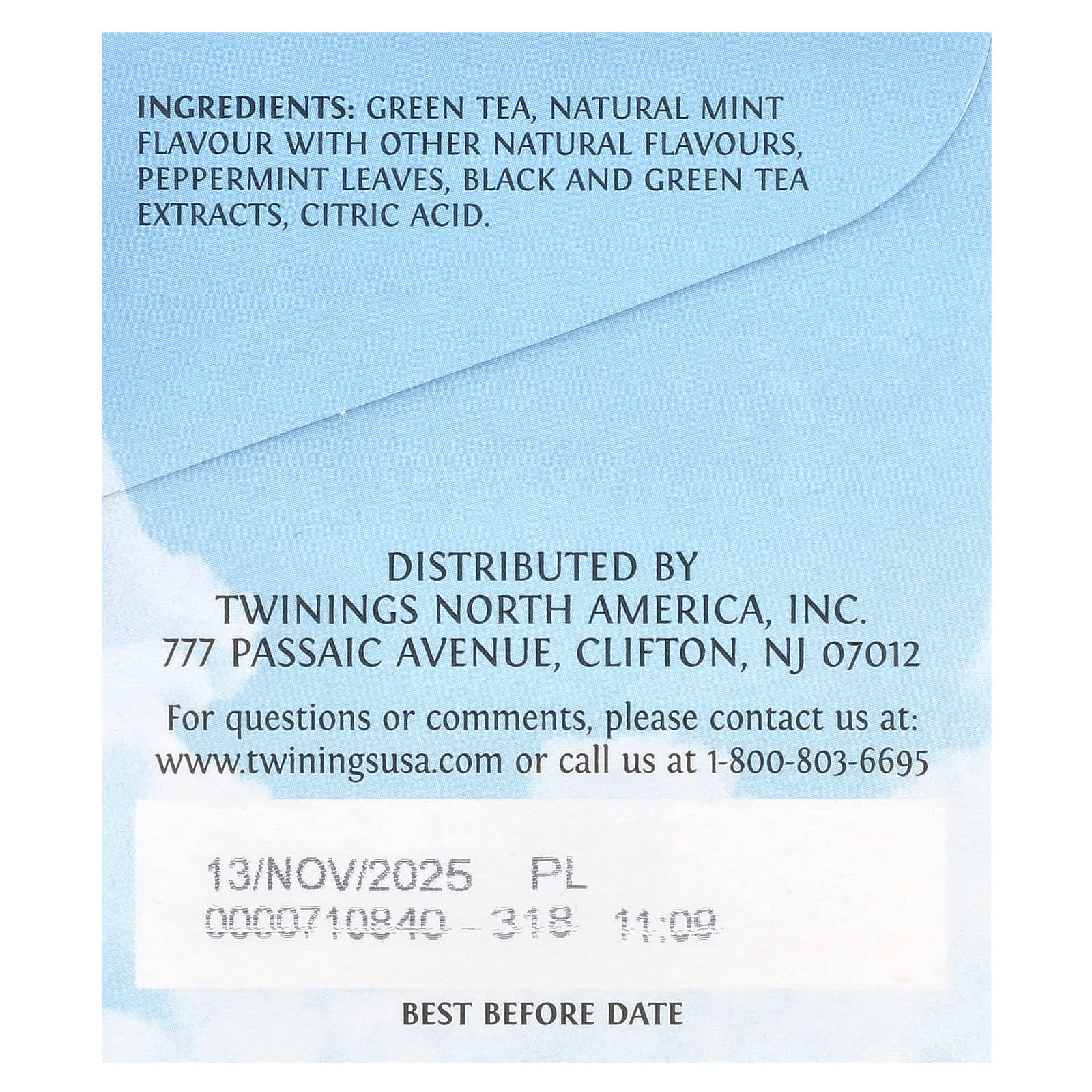 Twinings, Cold Brewed Iced Tea, Green Tea, Unsweetened, Mint, 20 Single Serve Tea Bags, 1.41 oz (40 g) - Image 2