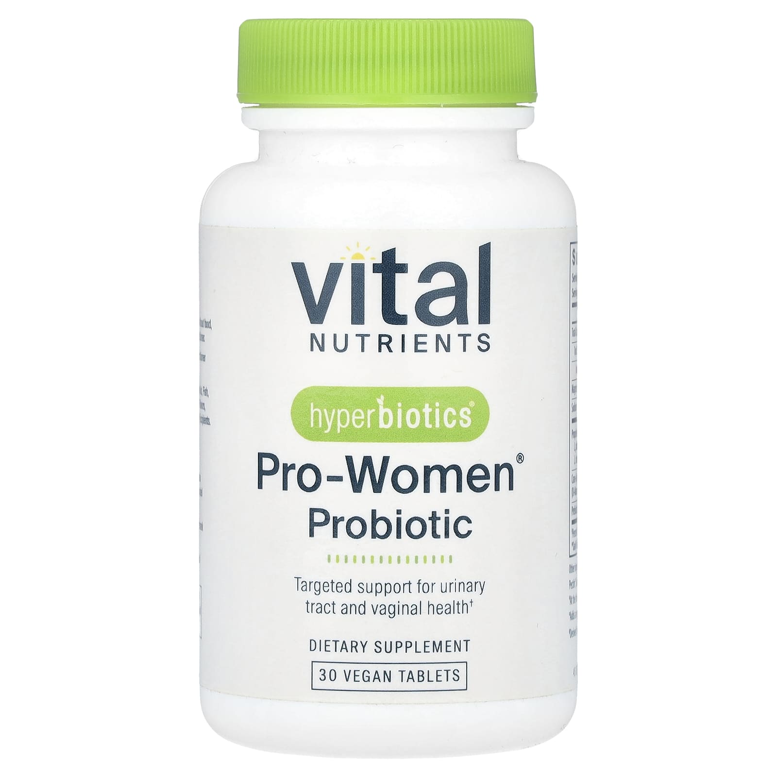 Vital Nutrients, Hyperbiotics®, Pro-Women® Probiotic, 30 Vegan Tablets - Image 1