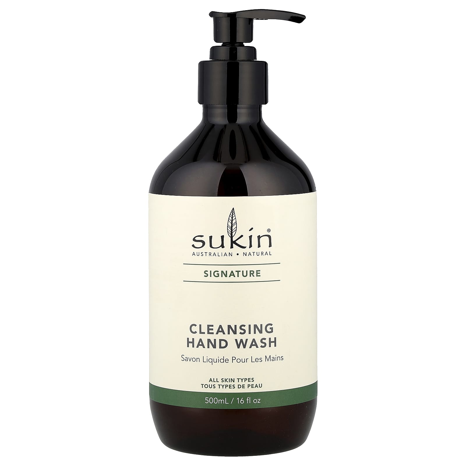 Sukin, Signature, Cleansing Hand Wash, All Skin Types , 16 fl oz (500 ml) - Image 1