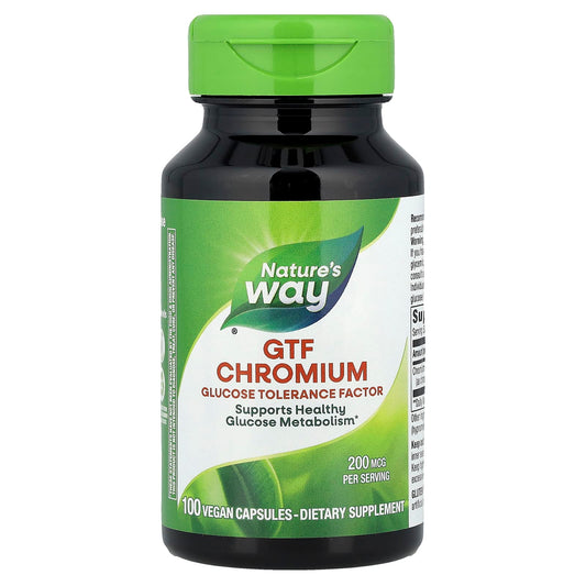Nature's Way, GTF Chromium, 200 mcg, 100 Vegan Capsules - Image 1