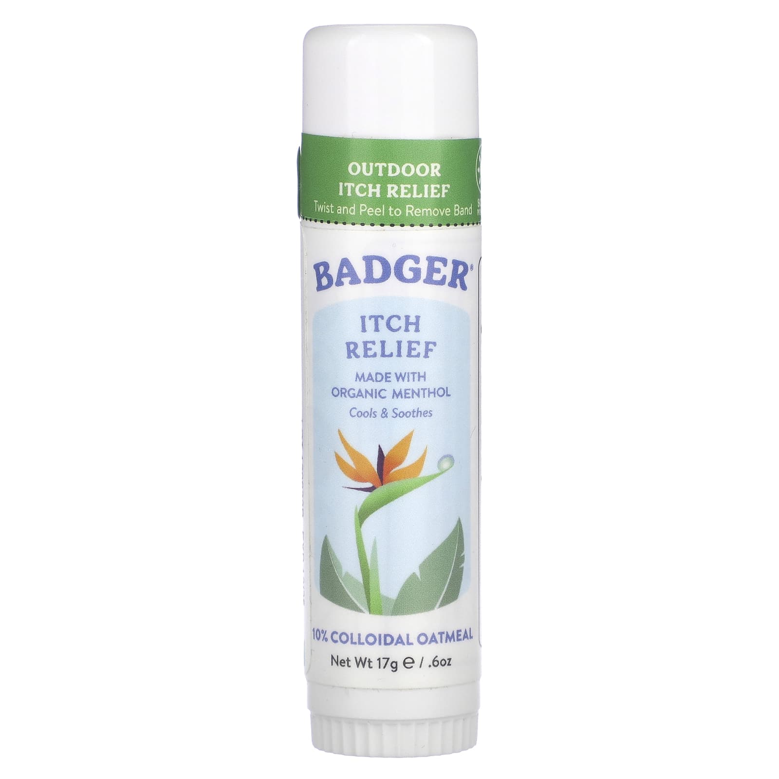 Organic Itch Relief for Outdoor Skin, Badger, 0.6 oz - Image 1