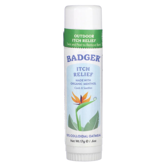 Organic Itch Relief for Outdoor Skin, Badger, 0.6 oz - Image 1