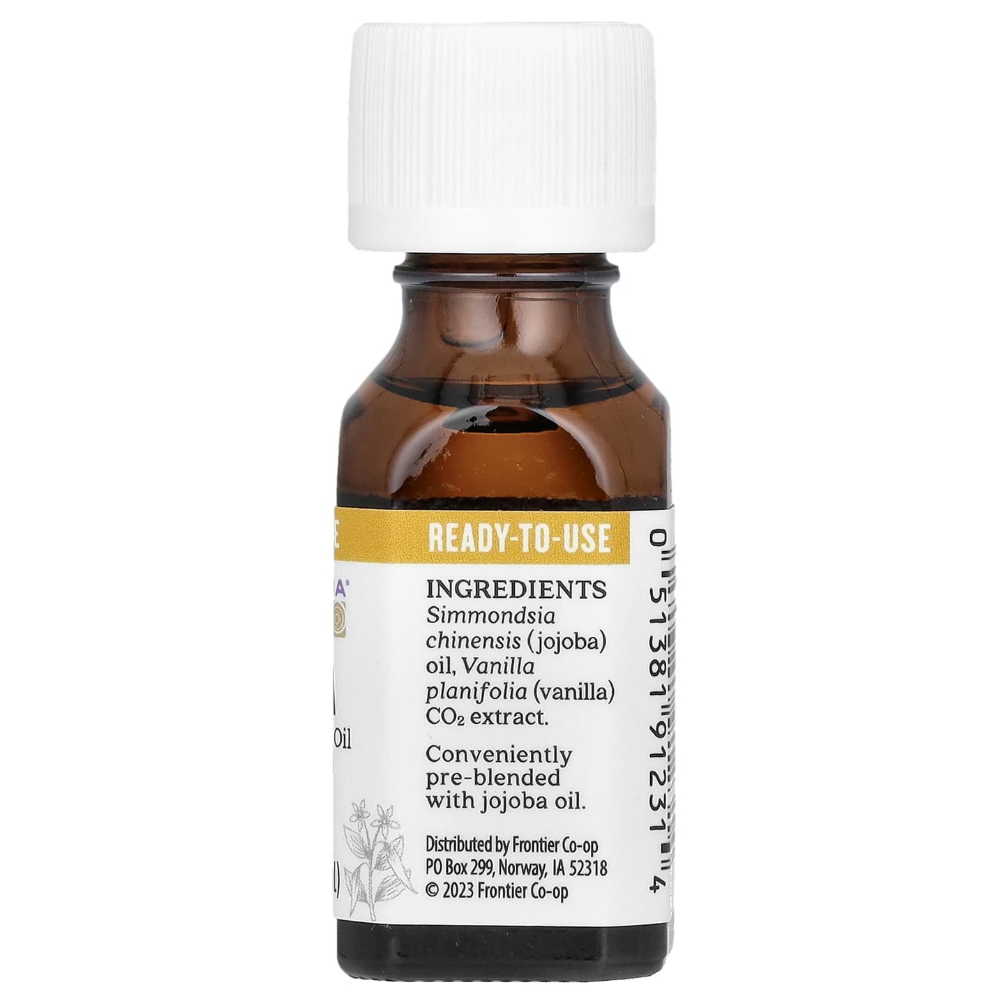 Aura Cacia Vanilla Essential Oil in Jojoba Oil, 0.5 fl oz - Image 2