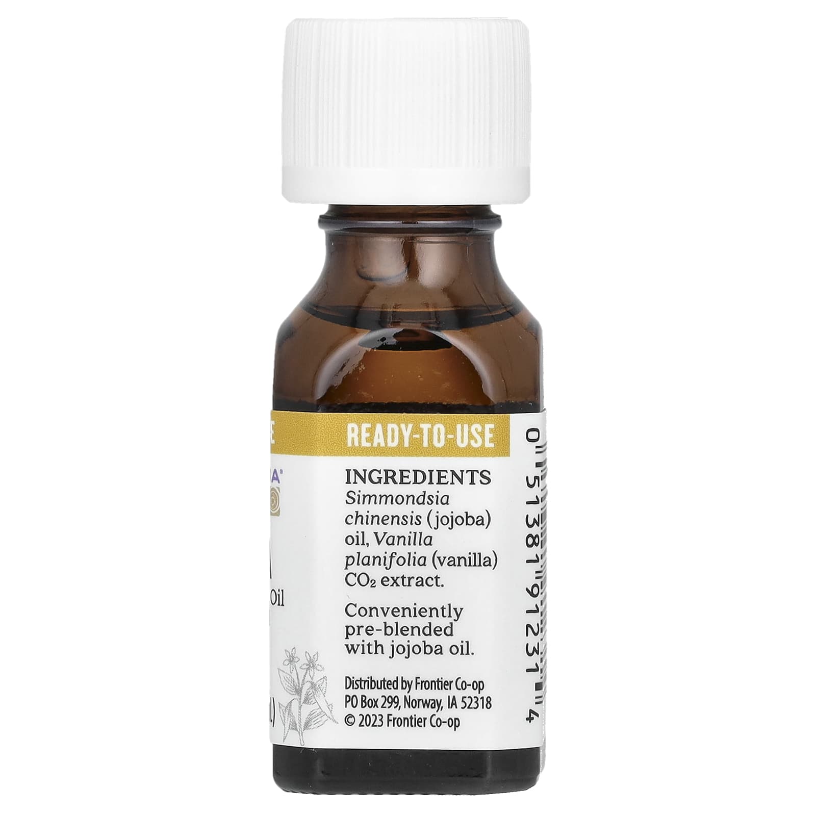 Aura Cacia Vanilla Essential Oil in Jojoba Oil, 0.5 fl oz - Image 2
