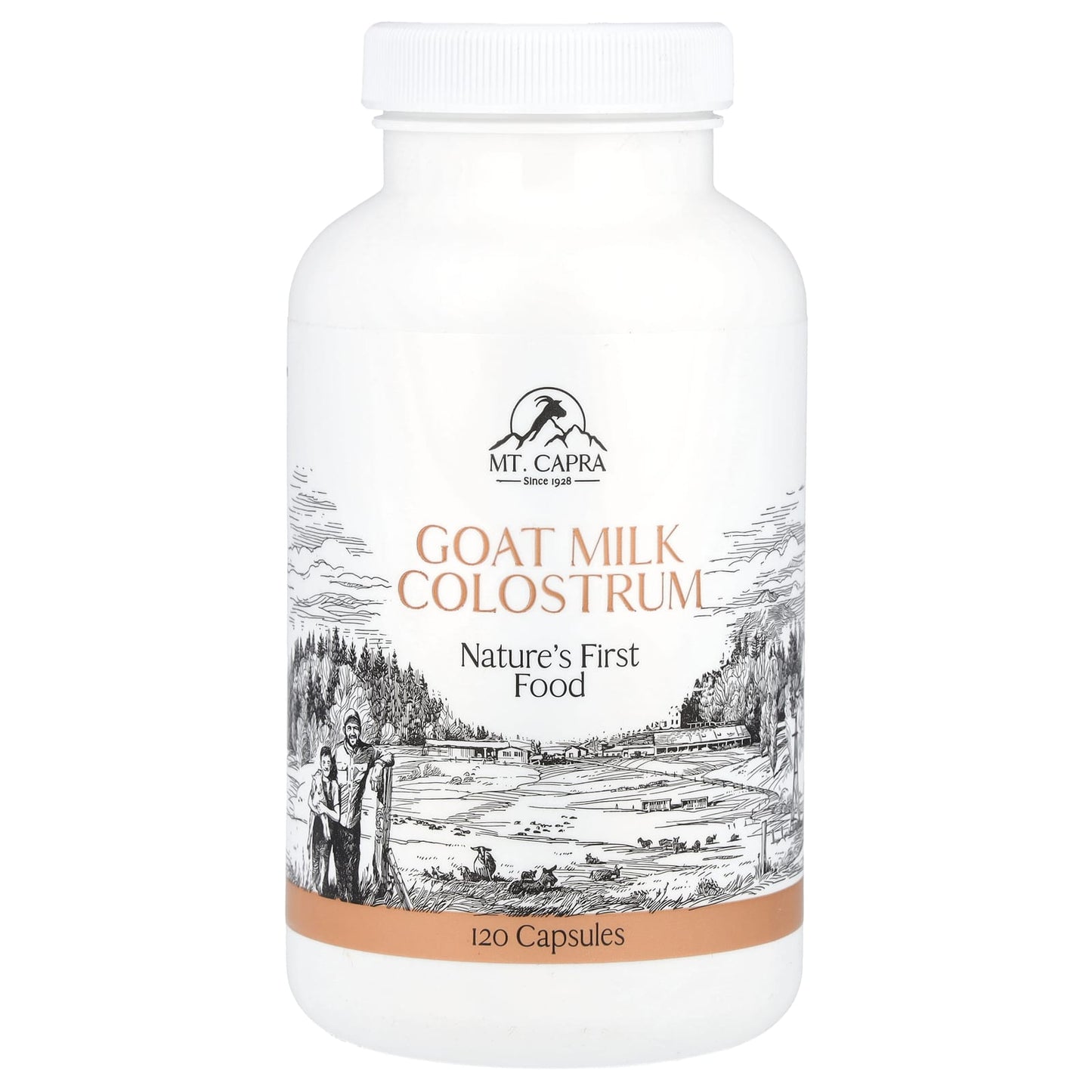 Mt. Capra, Goat Milk Colostrum, 120 Capsules - Image 1