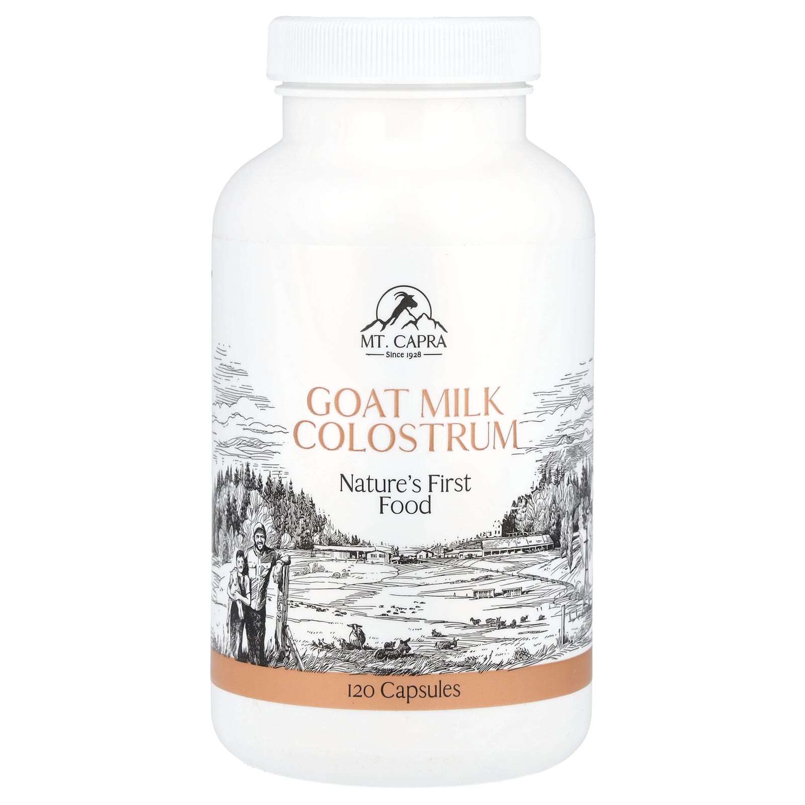Mt. Capra, Goat Milk Colostrum, 120 Capsules - Image 1