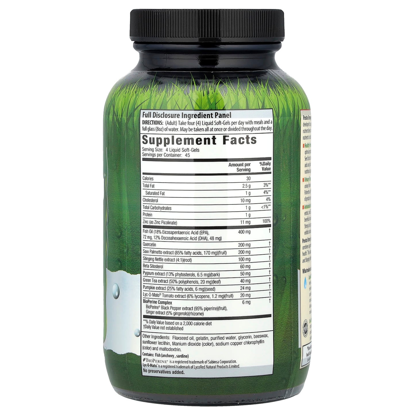 Irwin Naturals Pro-Active Male Prosta-Strong for Healthy Urinary Flow - Image 2