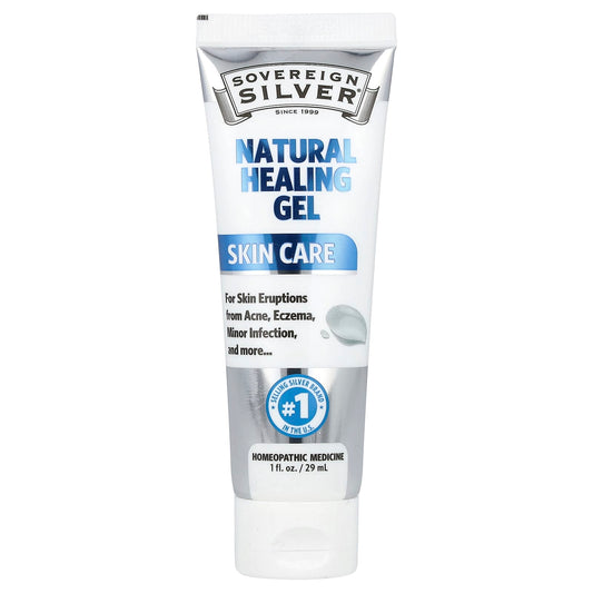 Sovereign Silver, Natural Healing Gel, Skin Care, 1 fl oz (29 ml) - Image 1