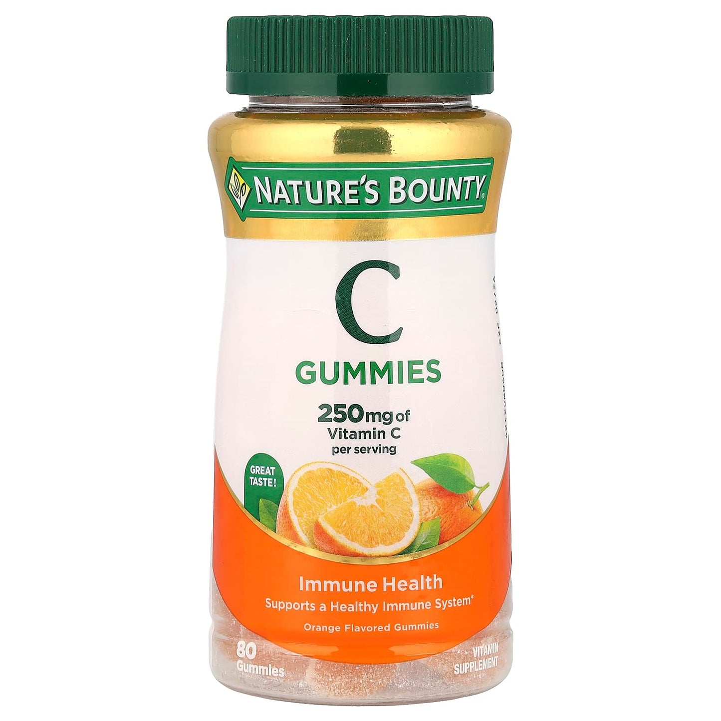Nature's Bounty, Vitamin C Gummies, Orange, 80 Gummies - Image 1