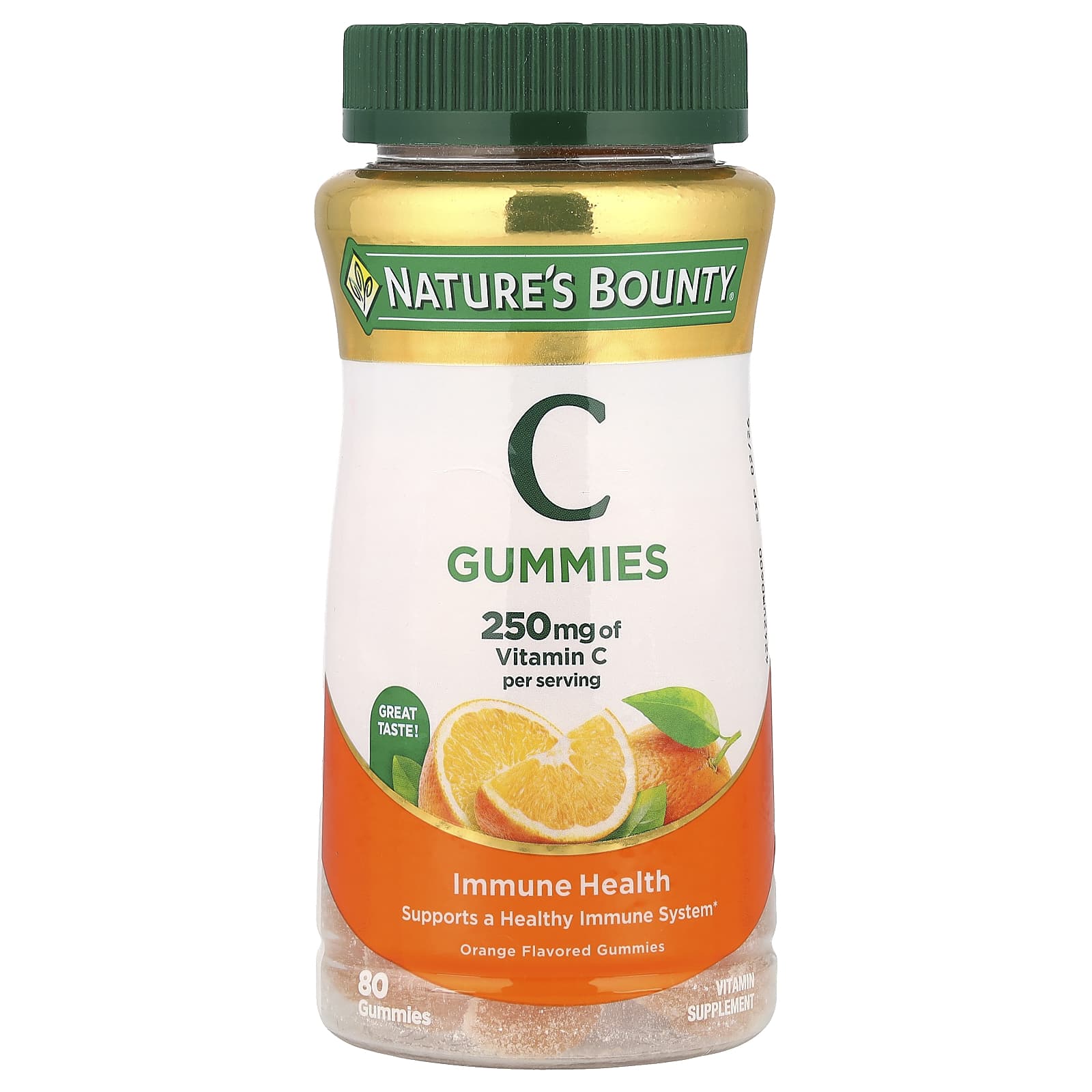 Nature's Bounty, Vitamin C Gummies, Orange, 80 Gummies - Image 1