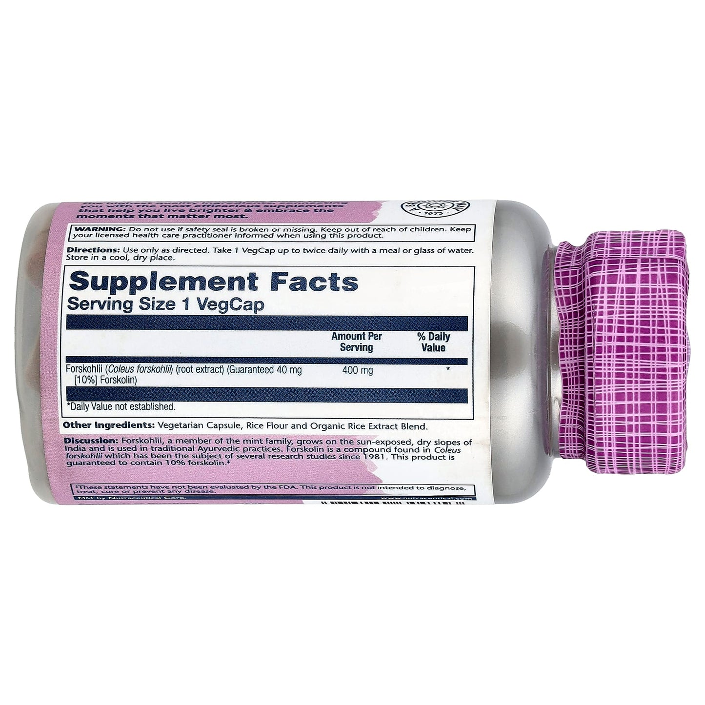Solaray, Super Forskohlii, 400 mg, 60 VegCaps - Image 2