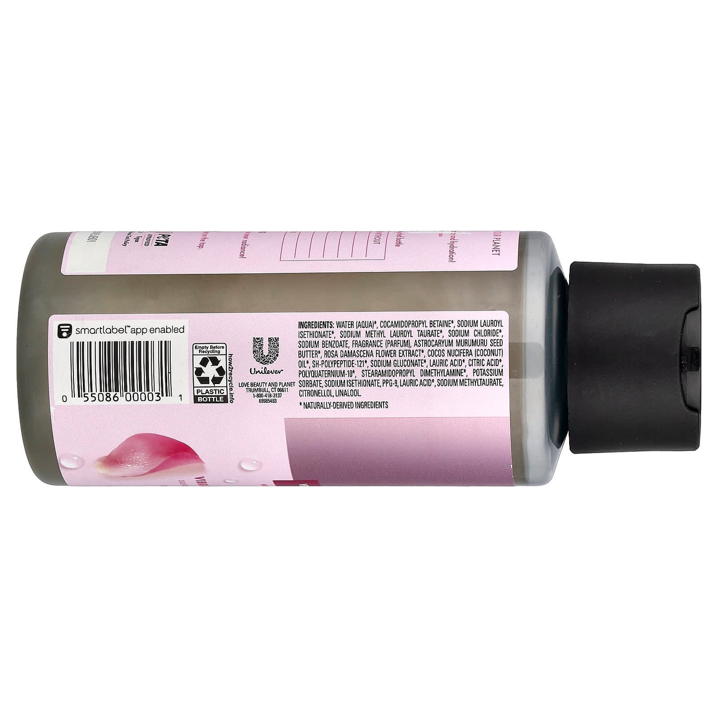 Love Beauty and Planet, Vegan Shampoo, Collagen + Complex, For Color-Treated Hair, Murumuru Butter & Rose , 13.5 fl oz (400 ml) - Image 2