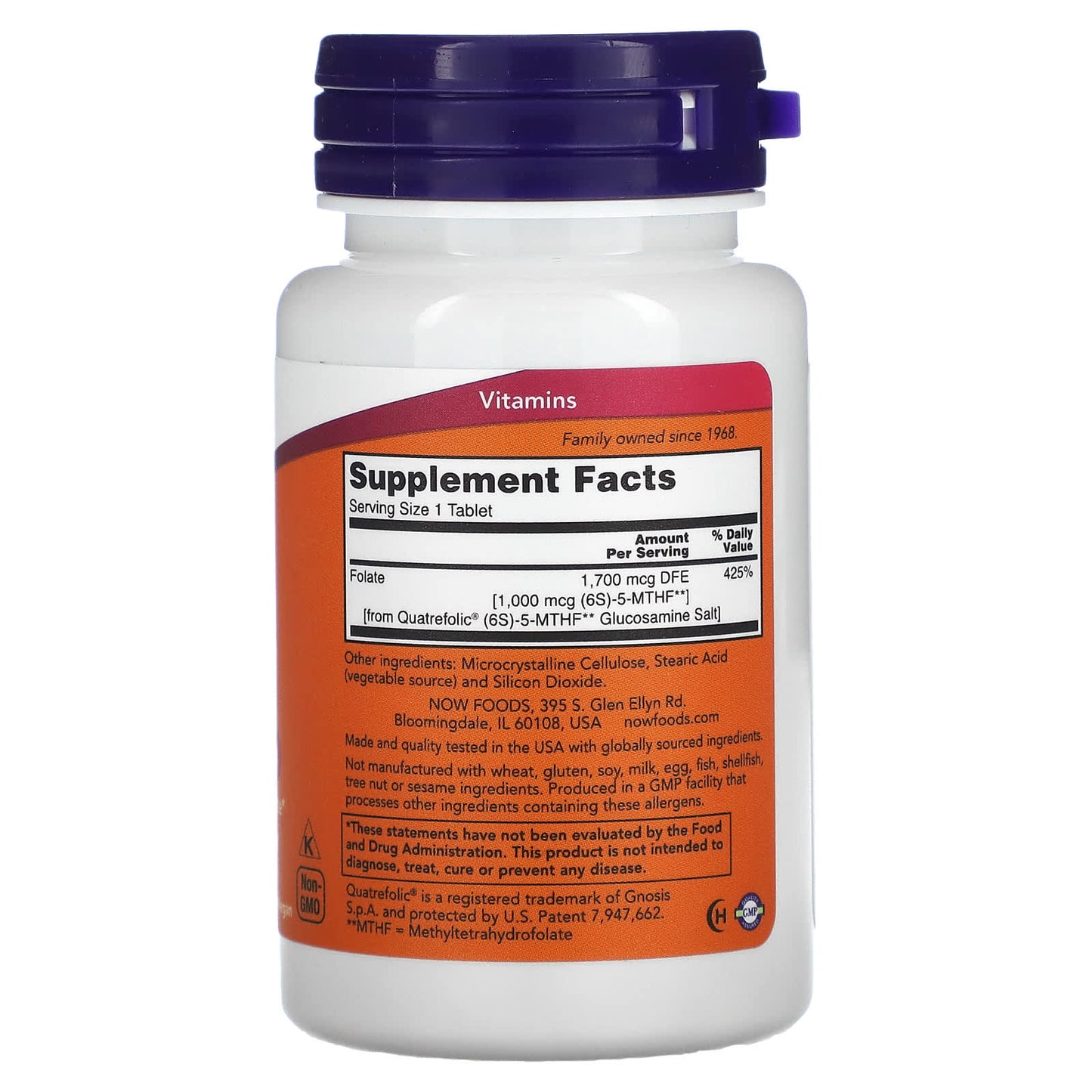 NOW Foods, Methyl Folate, 1,000 mcg, 90 Tablets - Image 2