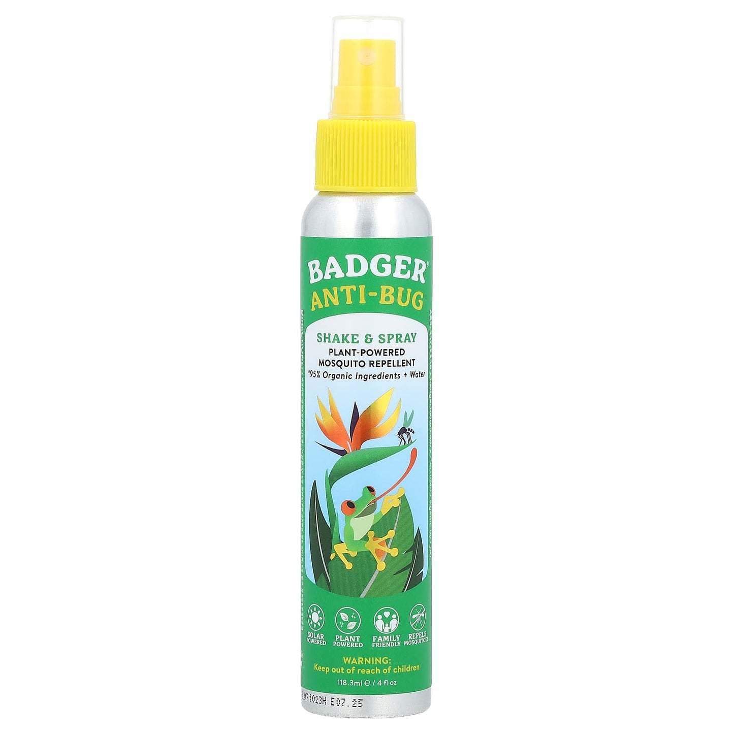 Natural Mosquito Repellent Spray by Badger, 100% DEET-Free - Image 1
