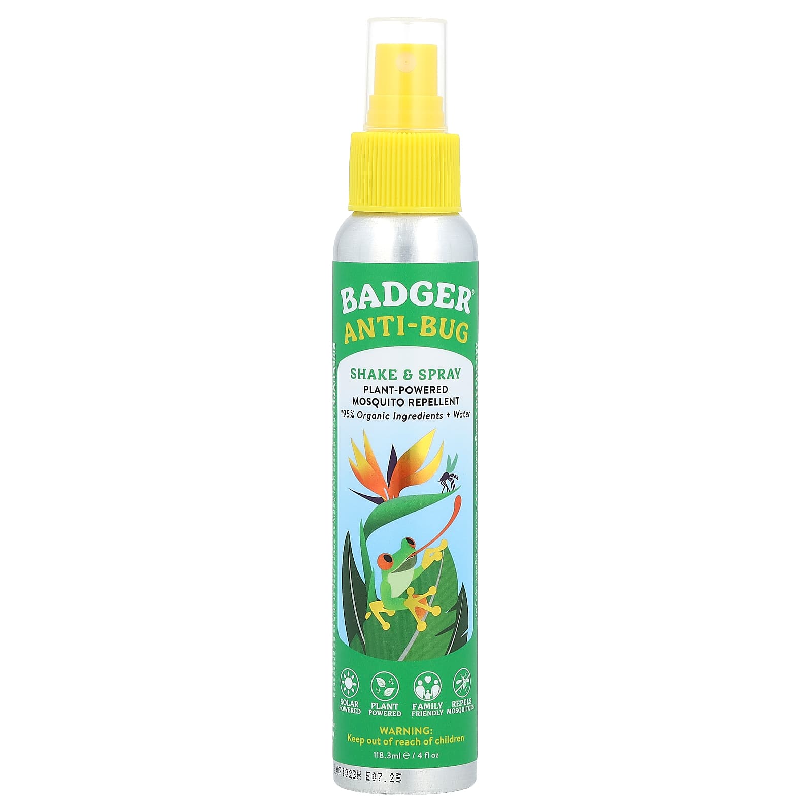 Natural Mosquito Repellent Spray by Badger, 100% DEET-Free - Image 1
