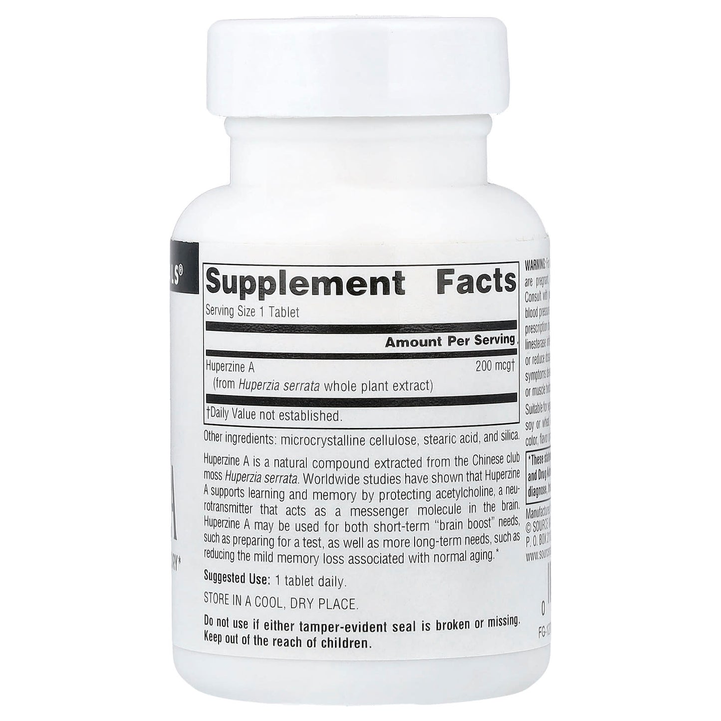 Source Naturals, Huperzine A, 200 mcg, 120 Tablets - Image 2