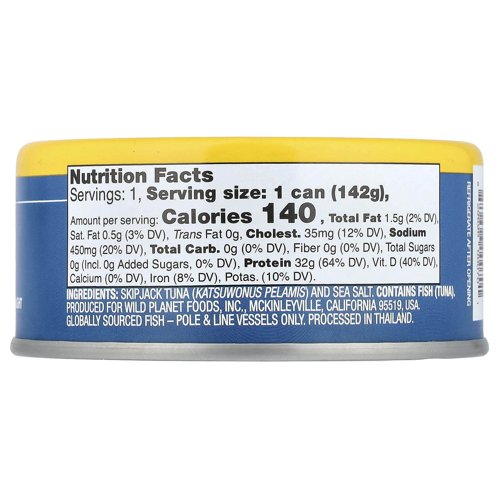 Wild Planet, Skipjack Wild Tuna, 5 oz (142 g) - Image 2