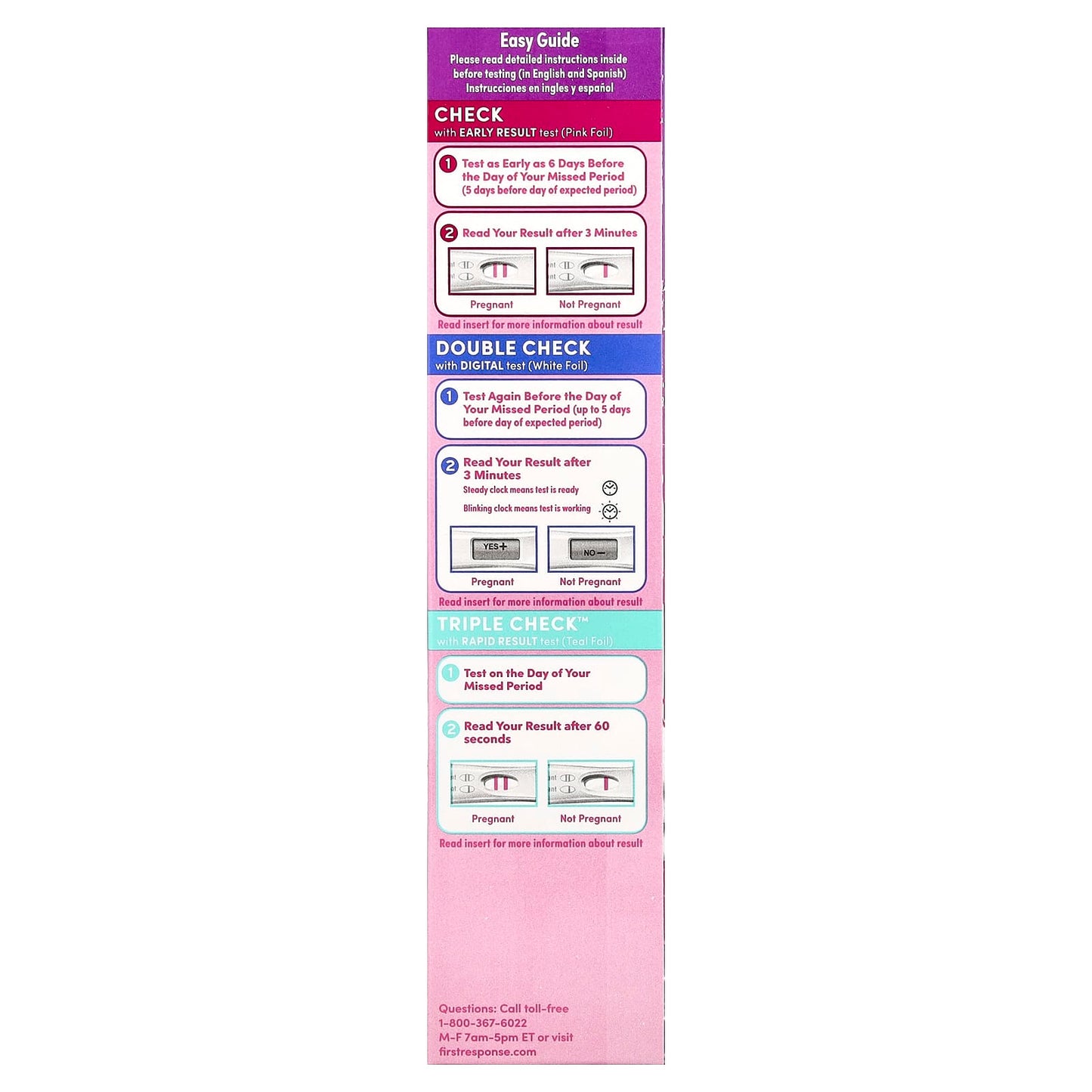Triple Check Pregnancy Tests for Added Reassurance - 3 Tests - Image 2